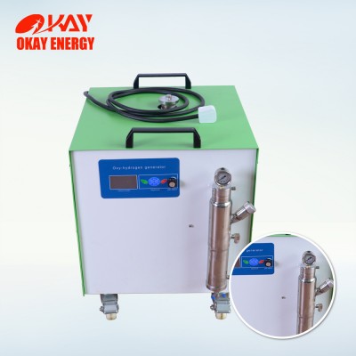 Portable oxy-hydrogen flame welding machine for gold